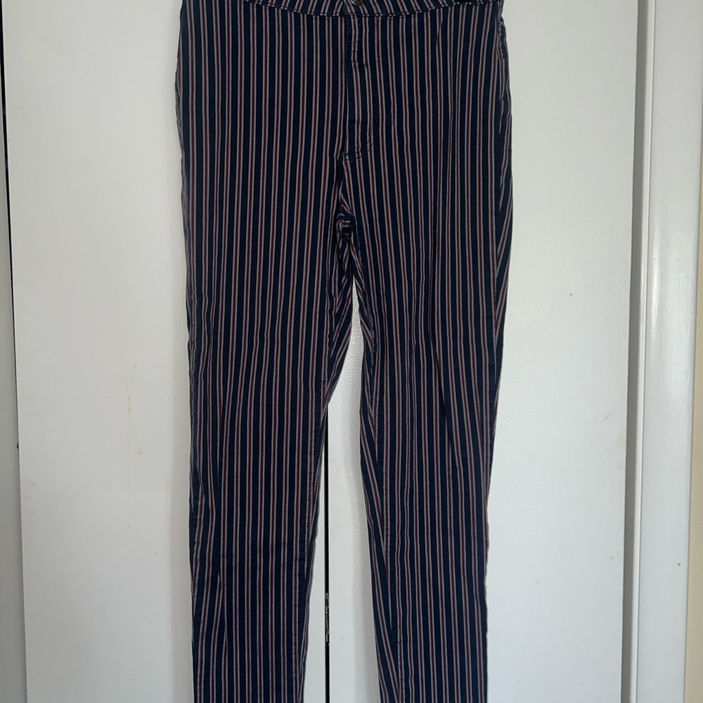 Striped Free People jeggings
